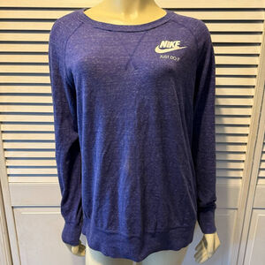 Nike Purple Long Sleeve Relaxed Sweatshirt